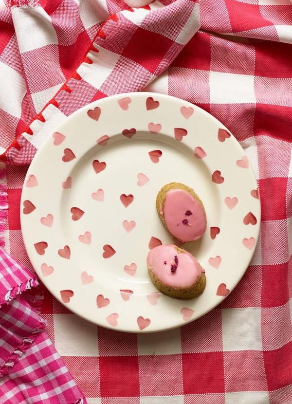 emma bridgewater Seconds Pink Hearts Large Dinner Plate 10.5 Inch
