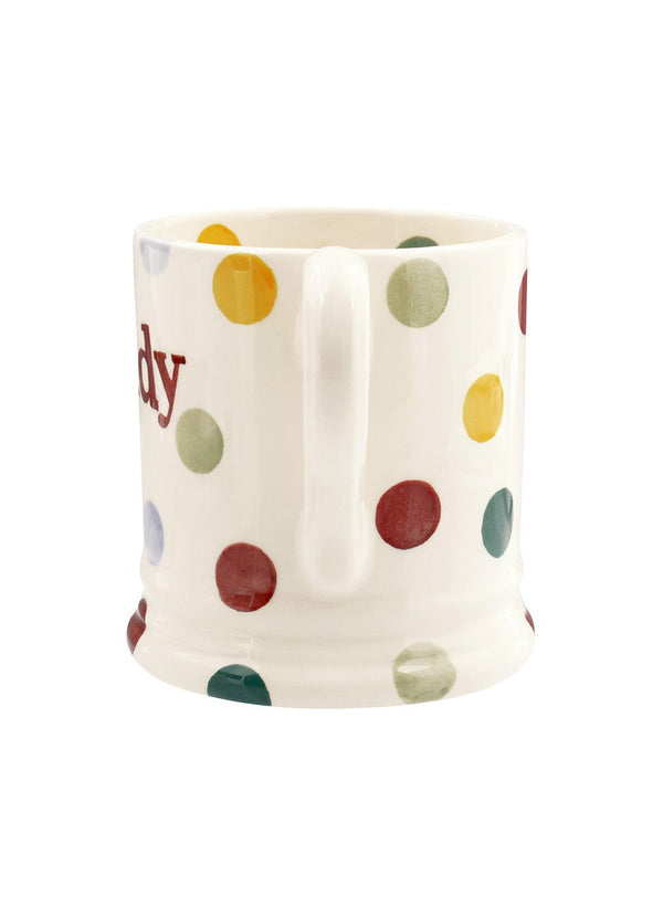 Emma Bridgewater Seconds Polka Dot Daddy 1/2 Pint Mug