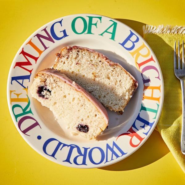 Emma Bridgewater Seconds Rainbow Toast Bright Future Medium Dinner Plate 8.5 Inch