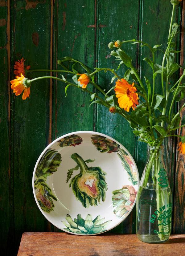 emma bridgewater Vegetable Garden Artichoke Medium Pasta Bowl