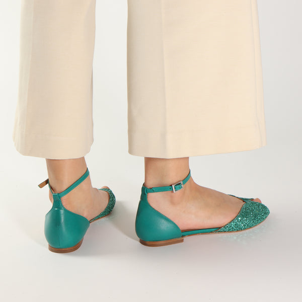 Emma Go Juliette Glitter Jade & Nappa Jade - Last Pairs 38 42