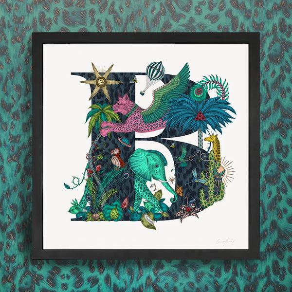 Emma J Shipley 'B' Monogram Fine Art Print