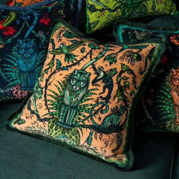 Emma J Shipley Bosque Dreams Luxury Velvet Cushion