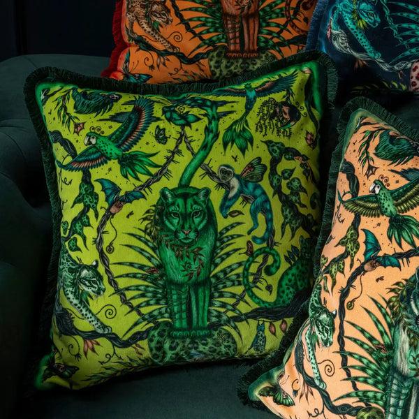 Emma J Shipley Bosque Dreams Luxury Velvet Cushion