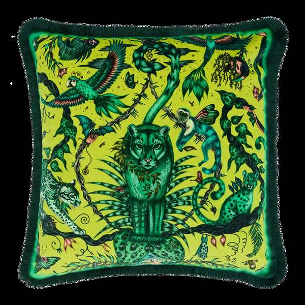 emma j shipley Bosque Dreams Luxury Velvet Cushion
