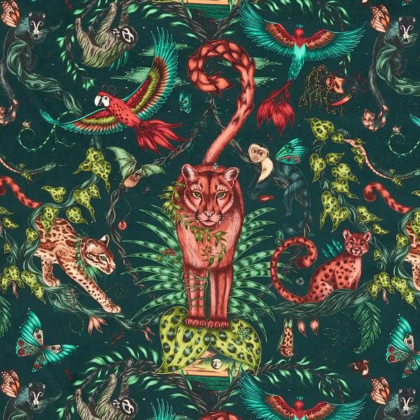 emma j shipley Bosque Dreams Velvet Fabric