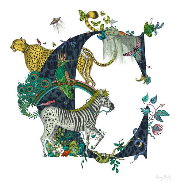 Emma J Shipley 'C' Monogram Fine Art Print