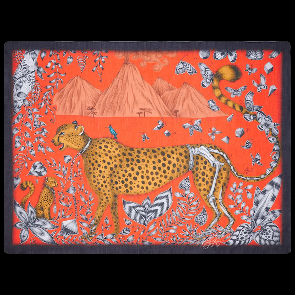 Emma J Shipley Cheetah Cotton & Silk Blend Pareo