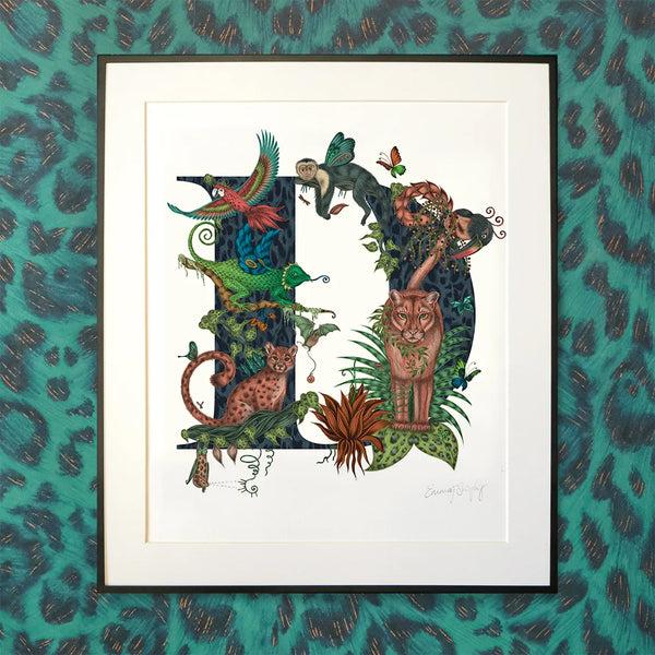 Emma J Shipley 'D' Monogram Fine Art Print