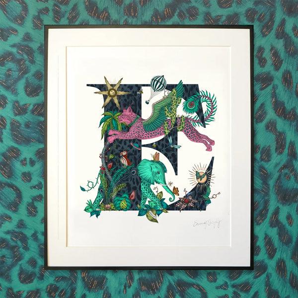 Emma J Shipley 'E' Monogram Fine Art Print