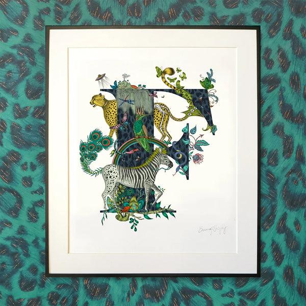 Emma J Shipley 'F' Monogram Fine Art Print