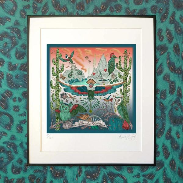 Emma J Shipley Frontier Fine Art Print - Teal