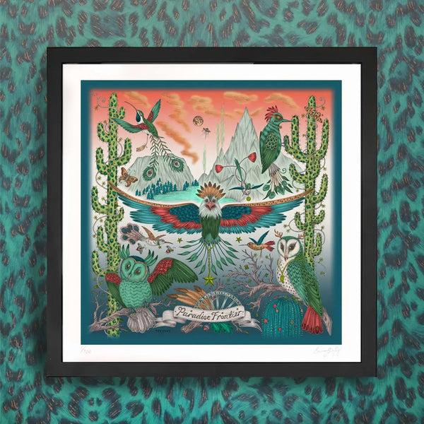 Emma J Shipley Frontier Fine Art Print - Teal