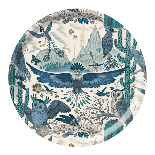 emma j shipley Frontier Round Tray