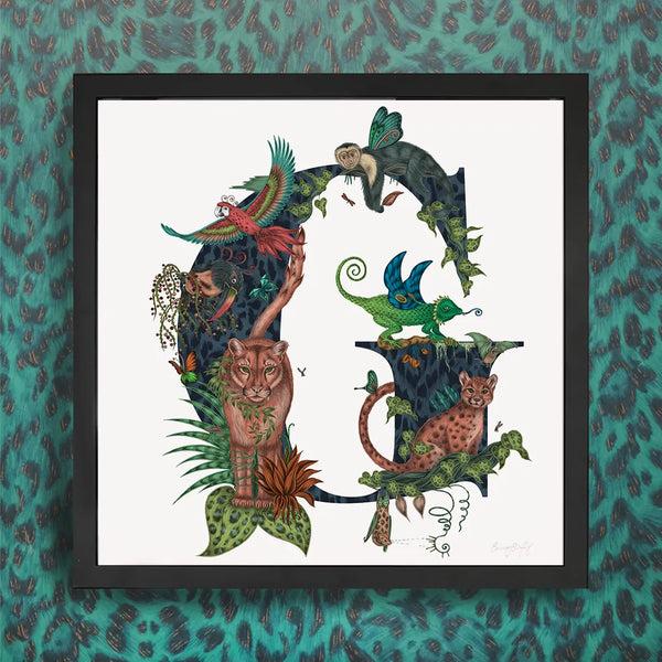 Emma J Shipley 'G' Monogram Fine Art Print