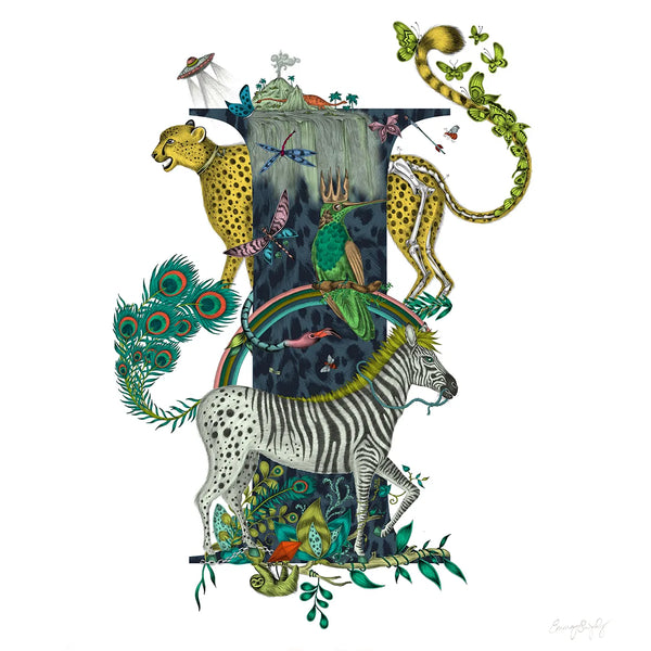 Emma J Shipley 'I' Monogram Fine Art Print