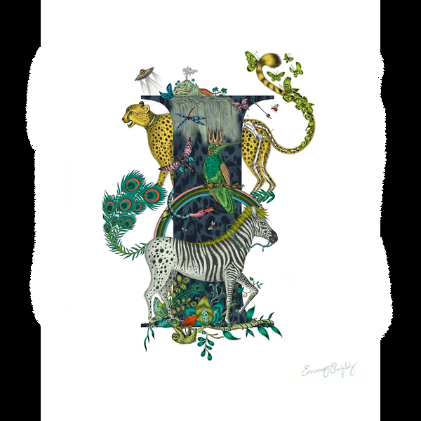 emma j shipley 'I' Monogram Fine Art Print