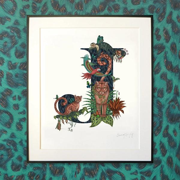 Emma J Shipley 'J' Monogram Fine Art Print