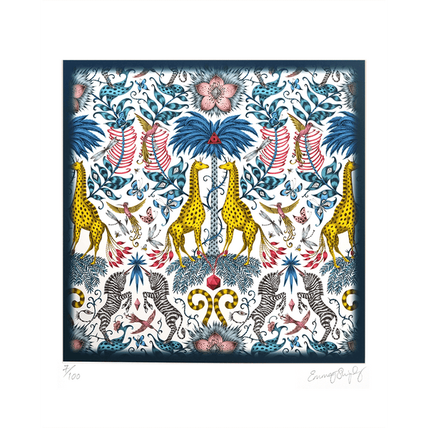 emma j shipley Kruger Fine Art Print - Yellow