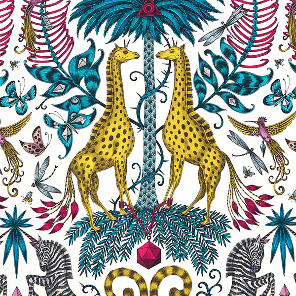 Emma J Shipley Kruger Framed Silk Artwork