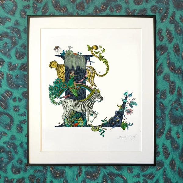 Emma J Shipley 'L' Monogram Fine Art Print