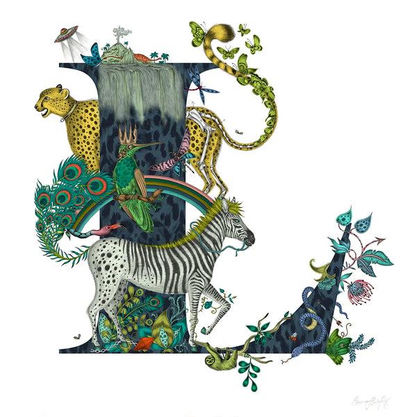 Emma J Shipley 'L' Monogram Fine Art Print