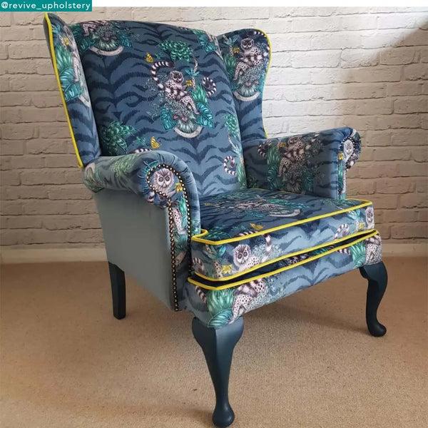 emma j shipley Lemur Cotton Satin Fabric