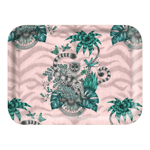 emma j shipley Lemur Rectangle Tray