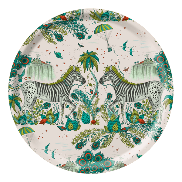 emma j shipley Lost World Round Tray