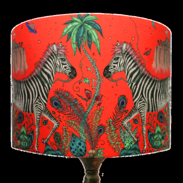 emma j shipley Lost World Silk Lampshade - Large