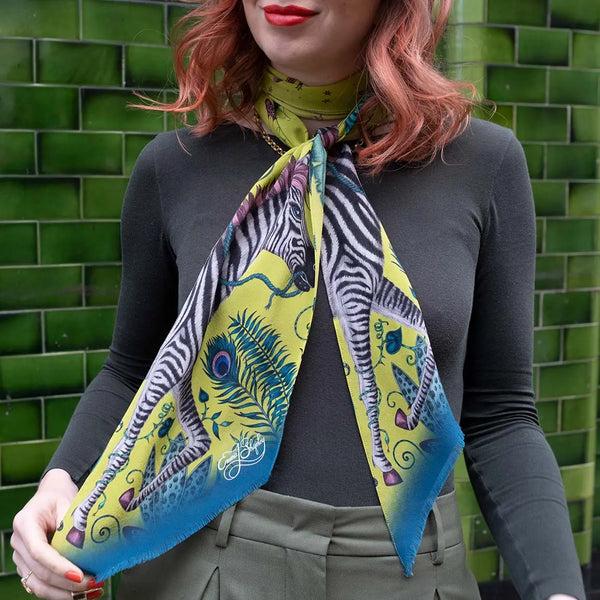 Emma J Shipley Lost World Silk Skinny Scarf