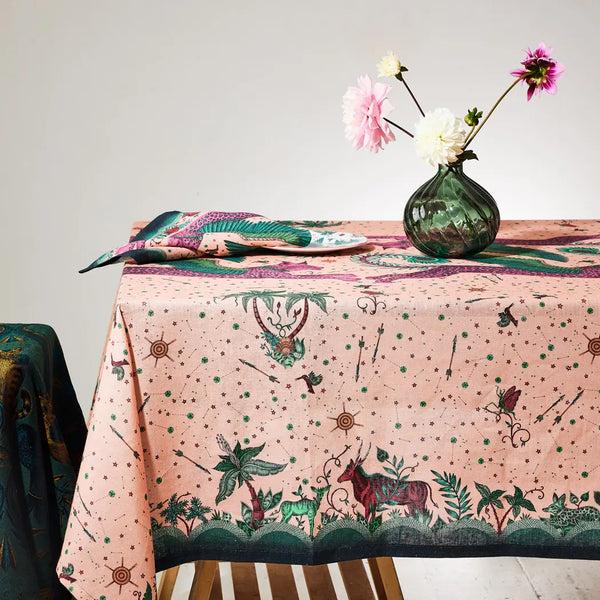 emma j shipley Lynx Linen Tablecloth