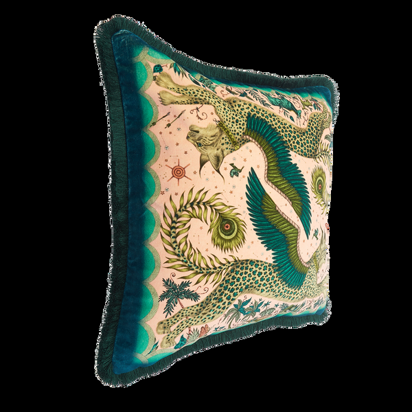 Emma J Shipley Lynx Luxury Velvet Cushion