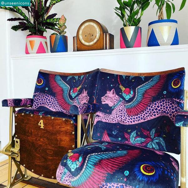 Emma J Shipley Lynx Velvet Fabric