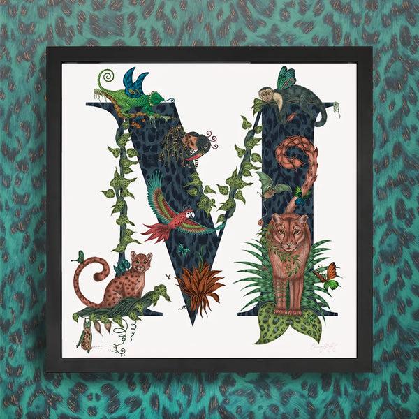 Emma J Shipley 'M' Monogram Fine Art Print