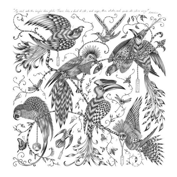 emma j shipley Menagerie Paradísi Fine Art Print