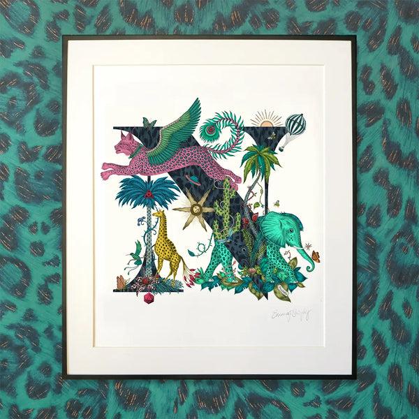 Emma J Shipley 'N' Monogram Fine Art Print