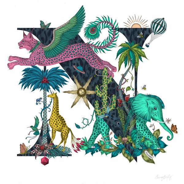 Emma J Shipley 'N' Monogram Fine Art Print