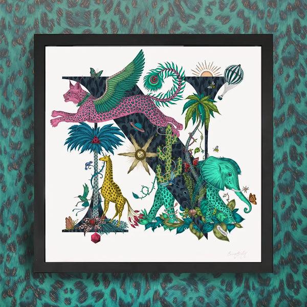 Emma J Shipley 'N' Monogram Fine Art Print