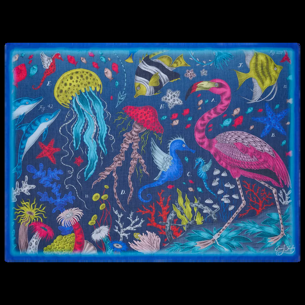 Emma J Shipley Neptune Cotton & Silk Blend Pareo