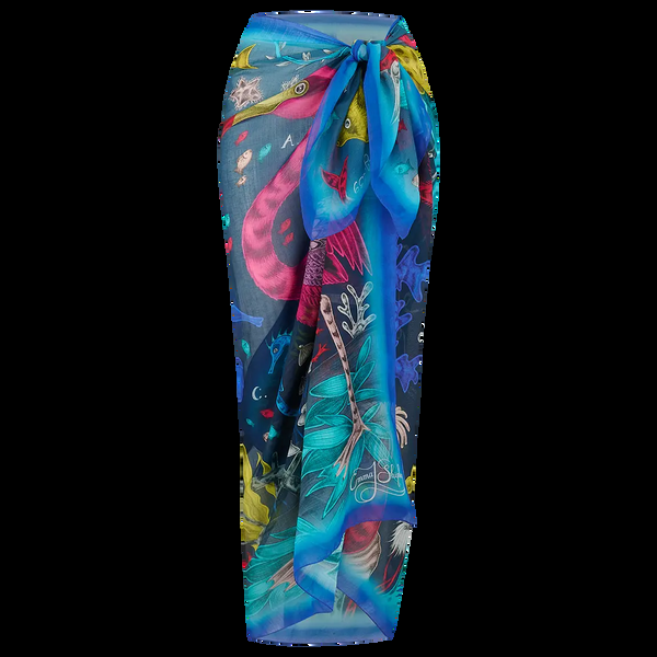 emma j shipley Neptune Cotton & Silk Blend Pareo