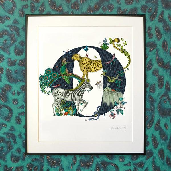 Emma J Shipley 'O' Monogram Fine Art Print