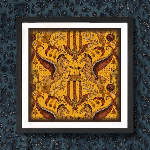 Emma J Shipley Odyssey Mythos Fine Art Print - Gold