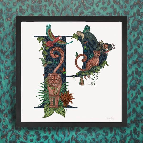 Emma J Shipley 'P' Monogram Fine Art Print