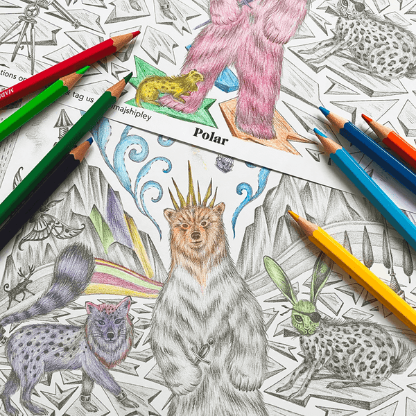 Emma J Shipley Polar Colouring Page Free Download