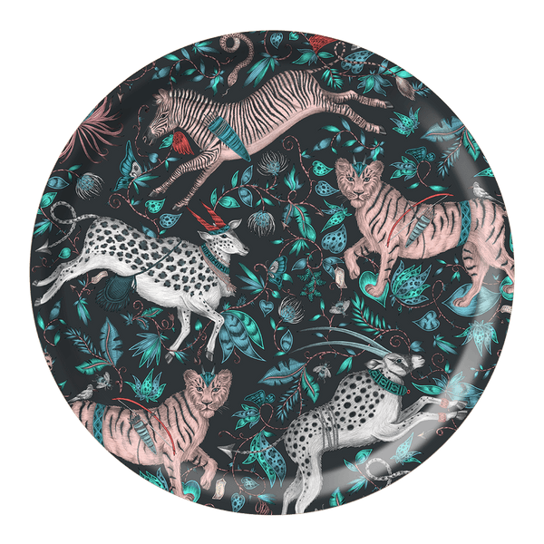 emma j shipley Protea Round Tray