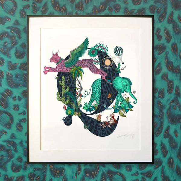 Emma J Shipley 'Q' Monogram Fine Art Print