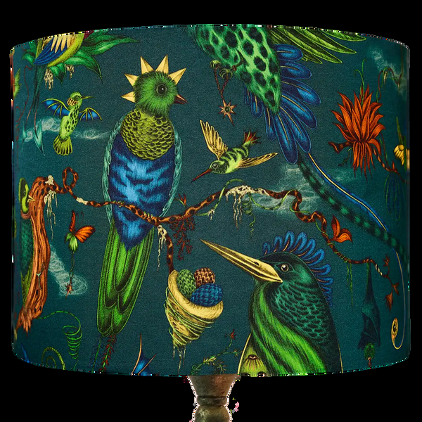 emma j shipley Quetzal Silk Lampshade - Large