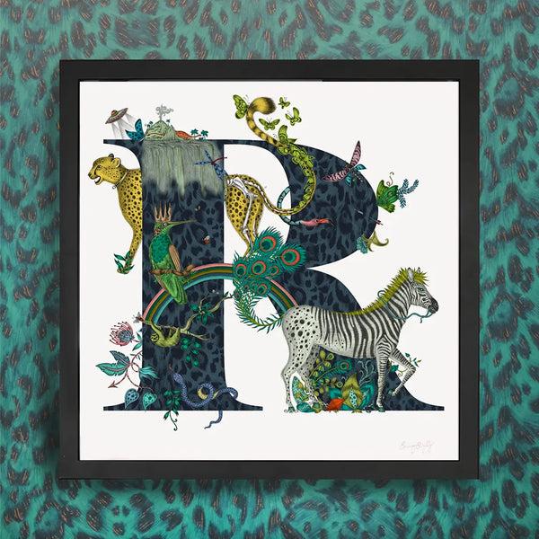 Emma J Shipley 'R' Monogram Fine Art Print