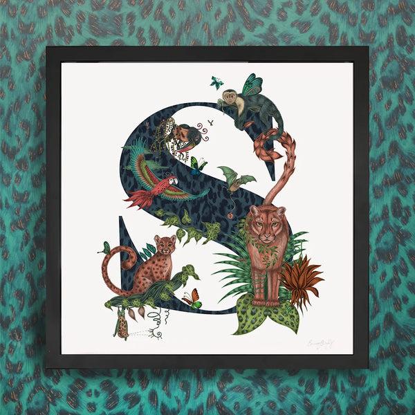 Emma J Shipley 'S' Monogram Fine Art Print